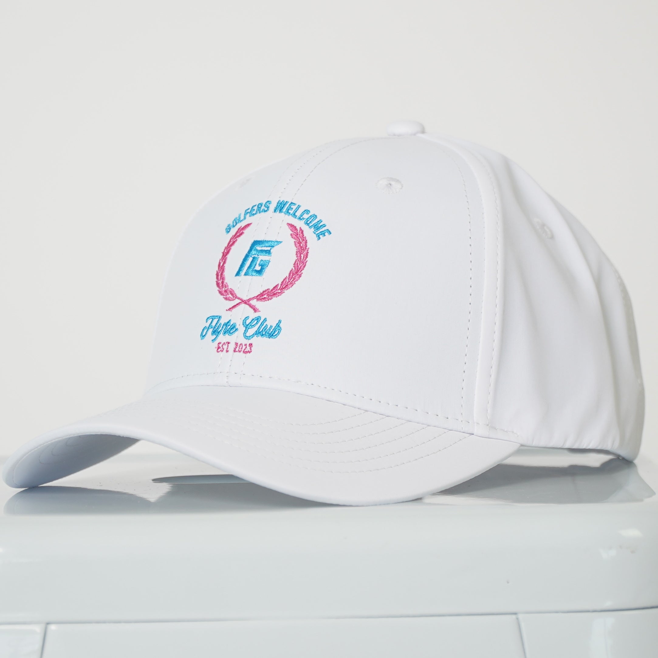 White Flyte Club Golf Hat