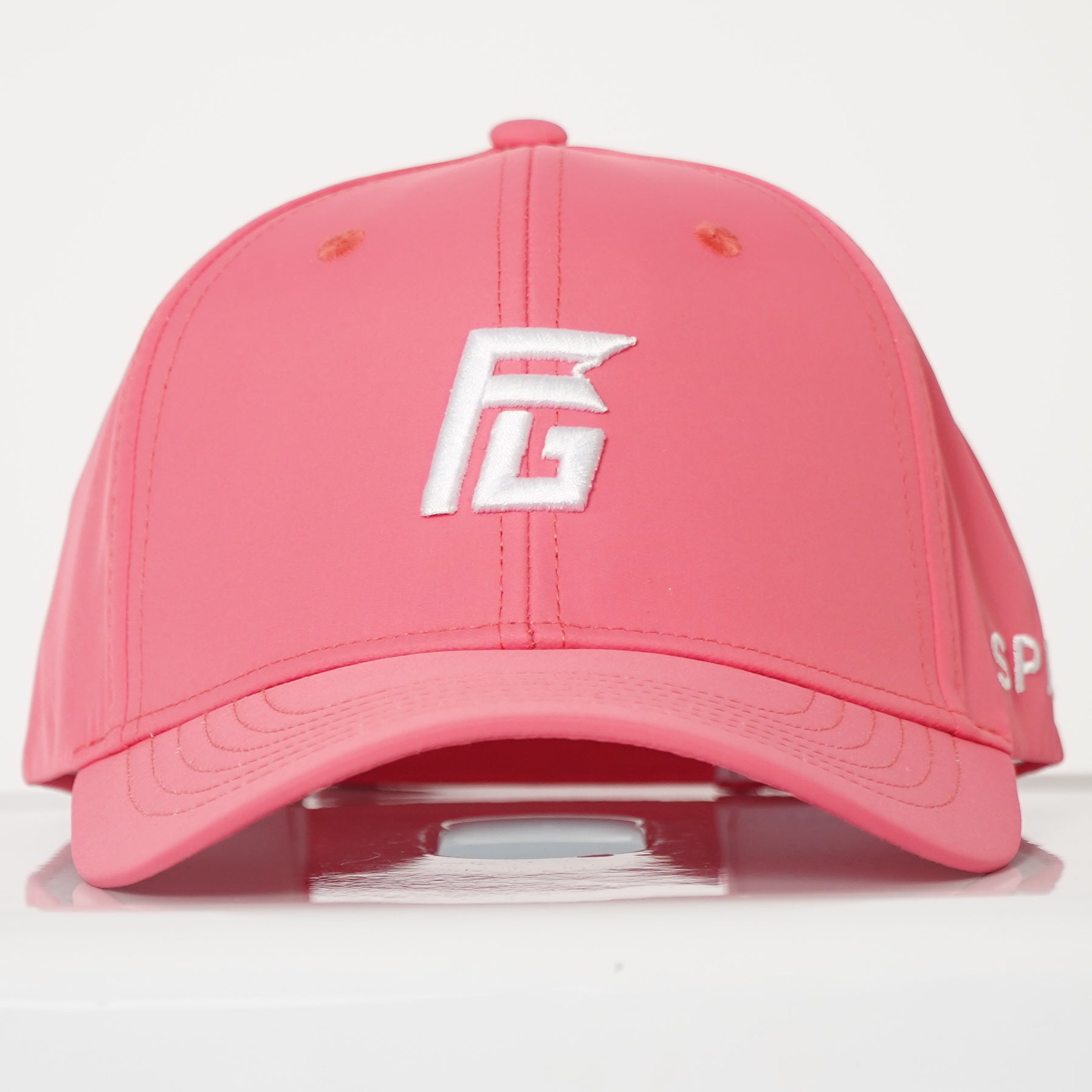 Salmon + White Golf Hat