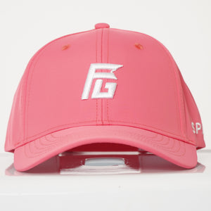 Salmon + White Golf Hat