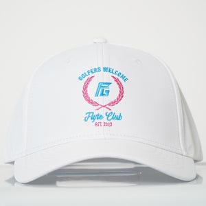 White Flyte Club Golf Hat